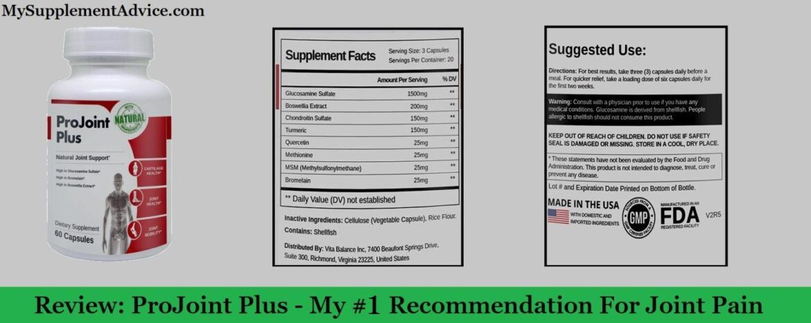 My Review: ProJoint Plus (2021) - #1 Supplement Against Joint Pain