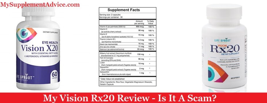 Vision X20 Eye Supplement Reviews