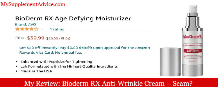 My Review: Bioderm RX Anti-Wrinkle Cream (2023) – Scam?