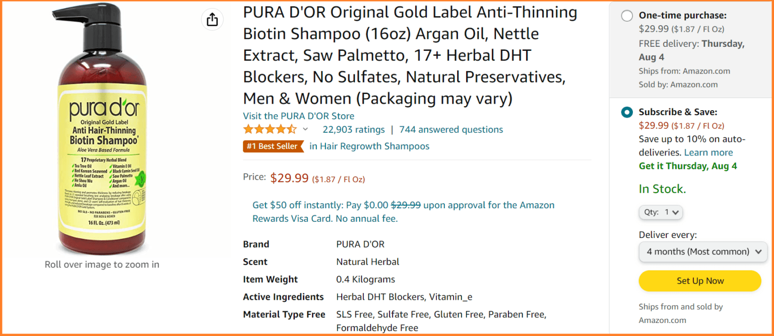 My Review Pura D’Or Shampoo Any Side Effects? Supplementox