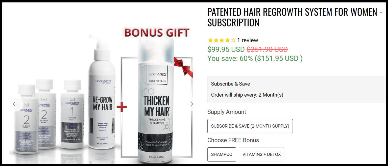 How Much Does Scalp Med Cost